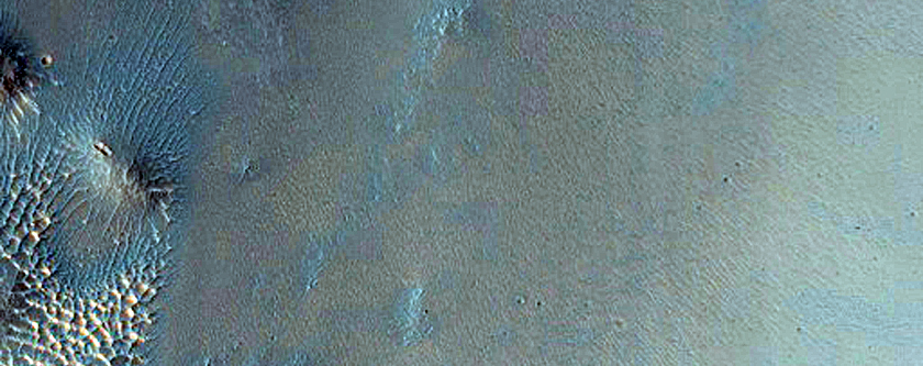 Olivine-Rich Crater in Solis Planum