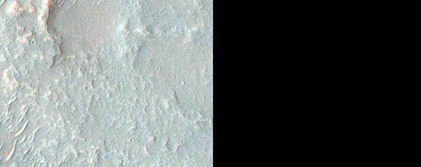 Fan-Shaped Form in CTX Image