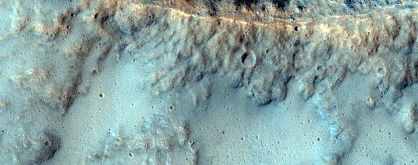 Crater with Striated Ejecta