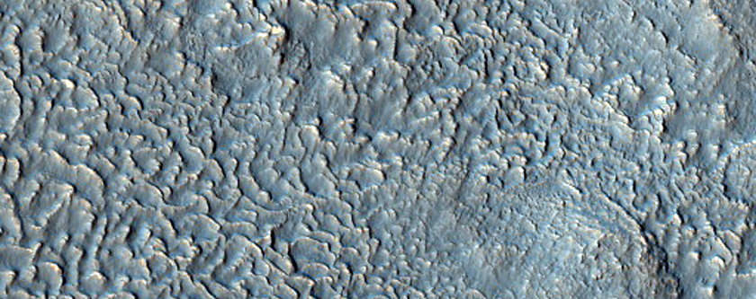 Crater Wall in Icaria Planum