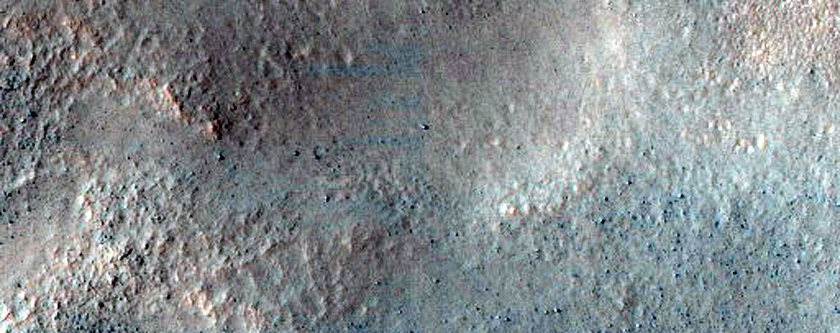 Gully with Large Apron in Arkhangelsky Crater