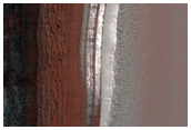 Avalanche Monitoring at Steep North Polar Scarp of Original Discovery