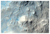 Crater with Central Peak in Isidis Planitia