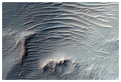 Bedrock Exposed by Crater and Erosion