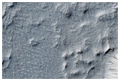 Landforms Near Memnonia Sulci