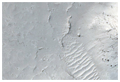 Tilted Mesas Near Athabasca Valles