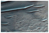 Bedrock Exposures in Trinidad Crater