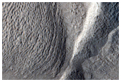 Crater on Wall in Mamers Valles