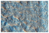 Cracks in Mid-Latitude Crater