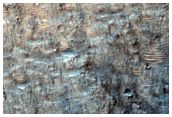 Bedrock Exposures on Crater Floor