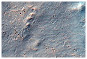 Very Recent Small Crater on Wrinkle Ridge