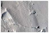 Buttes and Boulders in North Mid-Latitude Crater