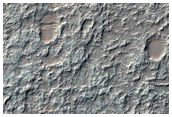 Bedrock Outcrops West of Holden Crater