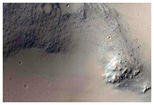 Impact Crater with Steep Slopes