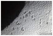 Circular Depressions on Crater Floor