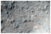 Central Uplift of Crater in Tyrrhena Terra