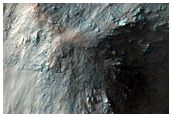 Bedrock Exposures in Walls of Juventae Chasm