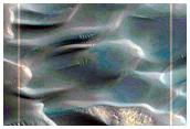 Ett hav av sanddyner i en polarregion