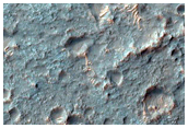 Bedrock Exposures in Crater Floor in Northwest Terra Cimmeria