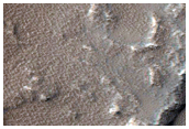Graben and Lava Flows on Eastern Flank of Arsia Mons