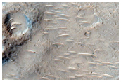 Channel Interacting with Ridge in Hesperia Planum