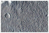 Infrared-Distinct Crater in Amazonis Planitia