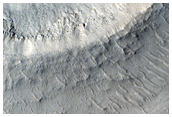 Crater with Dark Material in Center in Southeastern Arabia Terra