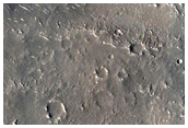 Ejecta with Steep Edge in Western Elysium Planitia