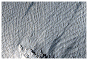 Slope Streaks on Nicholson Crater Rim