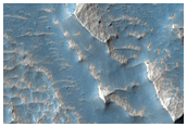 Noctis Labyrinthus Trough Floor with Layering