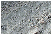Shallowed Crater in Outflow System in CTX Image 