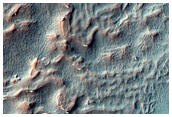 Erosional Forms in Southern Mid-Latitude Crater