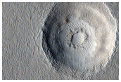 Terraced Bullseye-Like Crater in Arcadia Planitia