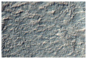 Rock Exposed in Crater Wall