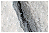 Alba Patera Lava Flow Cut by Graben