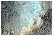 Monitor Slopes of Fresh Crater