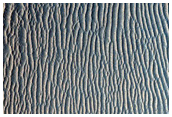 Layered Sediments Exposed in Crater Wall
