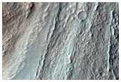 Trenches on Rim of Pit Or Crater