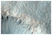 Monitor Slopes of Fresh Crater