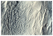 Flows and Valleys in Northern Lycus Sulci