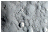Crater on Hecates Tholus
