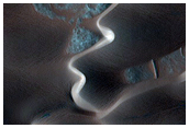 Dune Changes West of Meroe Patera