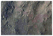 Layers in Crater Deposit in Western Arabia Region
