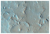 Possible Land-on-Lava in Northeast Syrtis Major Region