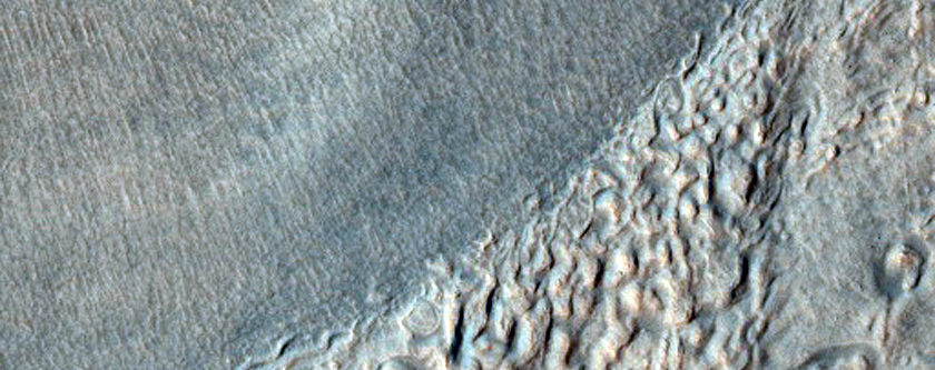 Debris Apron and Flow Features in Reull Vallis