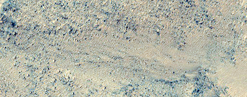Gullies on Wall of Galle Crater