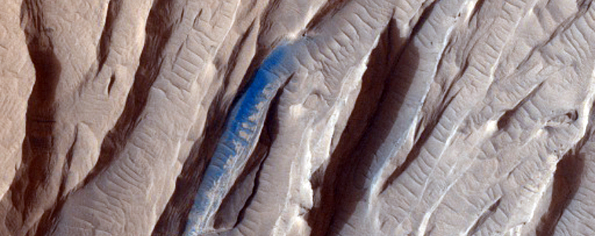 Possible Layers along Crater Wall