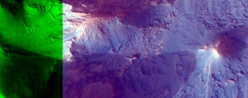 Central Pit of Large Crater