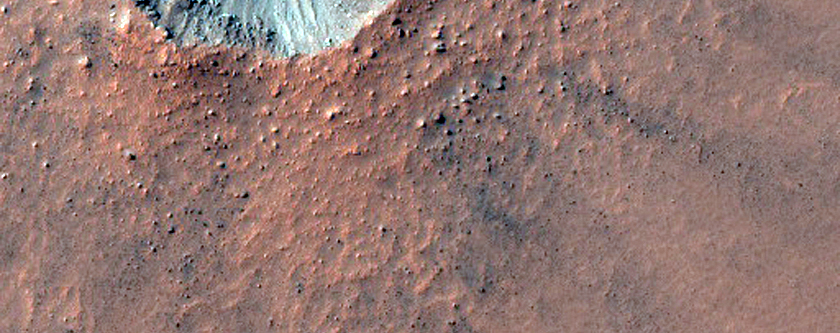 Small Well-Preserved South Mid-Latitude Crater
