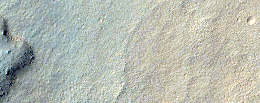 Asimov Crater Gullies Present in MOC R1000011